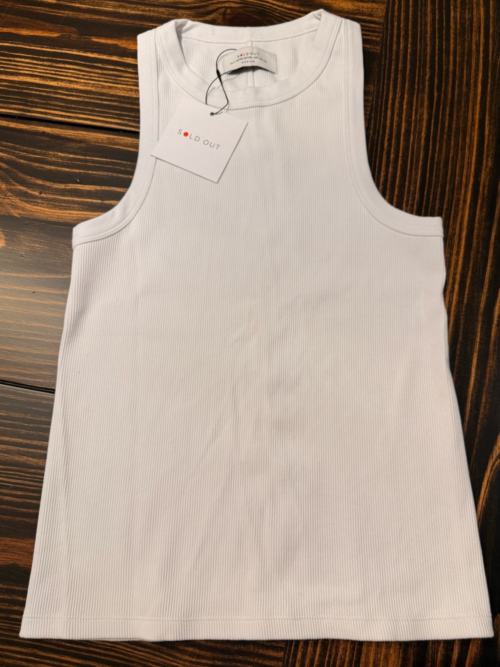 SOLDOUT.NYC โThe Not So Basic Tankโ โ white โ Size Medium โ NWT